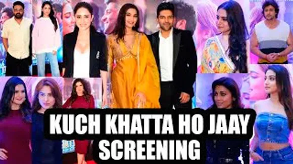 Saiee Manjrekar, Guru Randhawa, Kapil Sharma, Ayesha Khan & Celebs At Kuch Khattaa Ho Jaay Screening