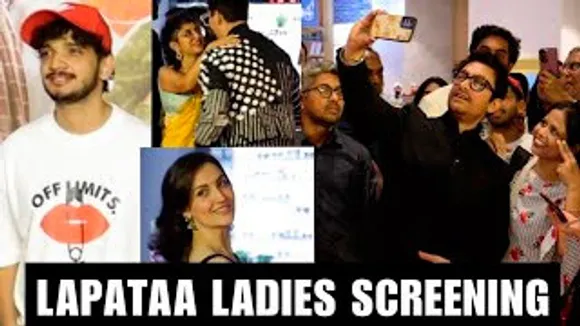 Laapataa Ladies Screening - Aamir Khan Gives Selfies To Fans, Munawar Faruqui, Karan Johar, Ali Fazal, Elli AvrRam, Babil Khan & Celebs At The Event