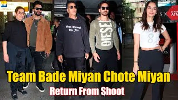 Team Bade Miyan Chote Miyan Return From Their Shoot In Jordan