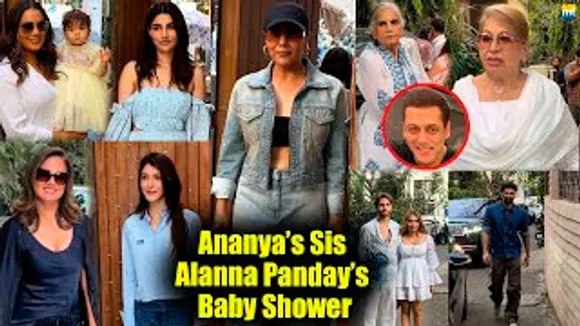 Alanna Panday's Baby Shower | Gauri Khan, Salman Khan's Moms, Bipasha Basu, Aditya Roy Kapur, Shanaya Kapoor & Celebs Arrive For The Event