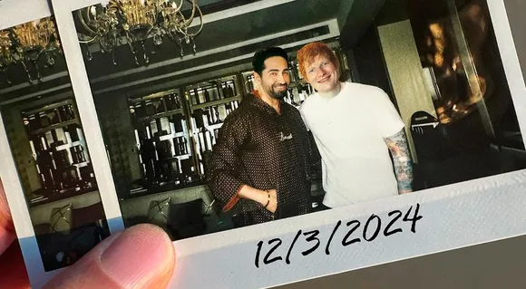 Ayushmann Khurrana Welcomes Ed Sheeran to India With His Mother’s Handmade Pinni