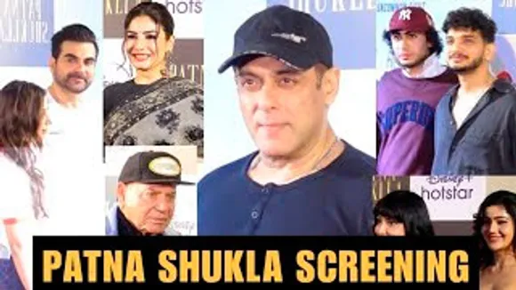 Patna Shuklla Screening | Salman Khan, Munawar Faruqui, Arbaaz Khan, Raveena Tandon, Mannara & Celebs Arrive At The Screening