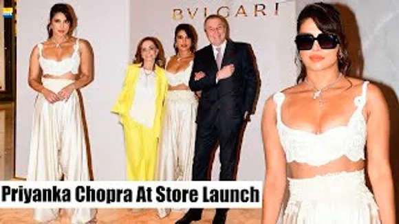 Priyanka Chopra Makes Stylish Appearance In Plunging White Outfit In Mumbai