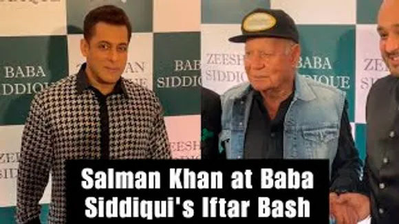 Salman Khan, Father Salim Khan, Sisters Arpita Khan Sharma, Alvira Khan With Aayush Sharma & Atul Agnihotri At Baba Siddiqui's Iftar Party