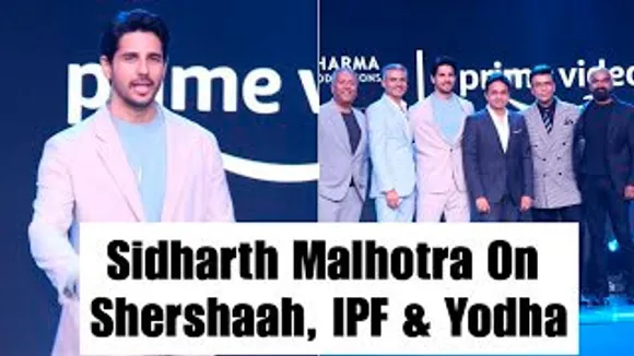 Sidharth Malhotra Talking About His Journey From Shershaah To Indian Police Force & Yodha At Prime Video Event