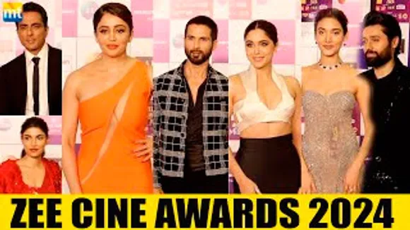 Shahid Kapoor, Sharvari, Simrat Kaur-Utkarsh Sharma, Alizeh Agnihotri, Sonu Sood & Celebs Arrive At Zee Cine Awards 2024