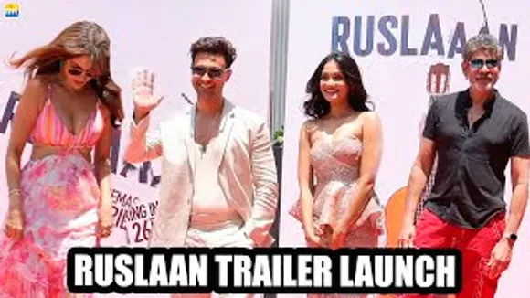 Aayush Sharma, Sushrii Mishraa, Jagapathi Babu & Vidya Malvade At Ruslaan Trailer Launch