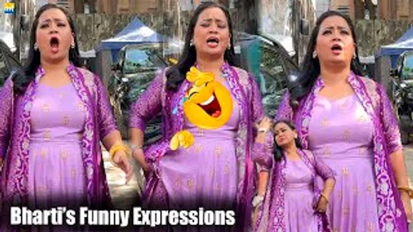 खुजाते हुए, मुँह फाड़ा हुआ Mat Daalo! Comedian Bharti Singh Instructs Paps To Put Good Song On Her Pic