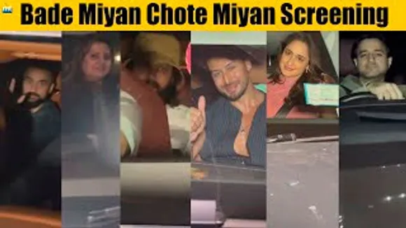 Tiger Shroff, Riteish Deshmukh-Genelia Deshmukh, Shilpa Shetty-Raj Kundra, Pragya Jaiswal, Siddharth Anand & Celebs At Bade Miyan Chote Miyan Screening