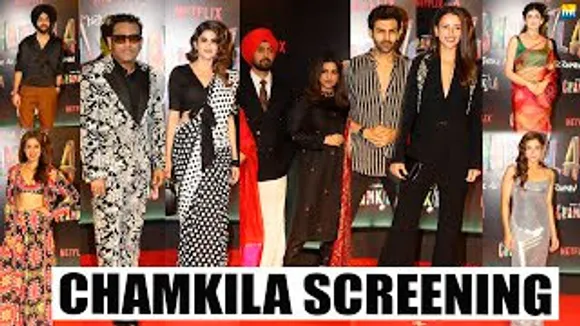 Parineeti Chopra, Diljit Dosanjh, Kartik Aaryan, Tripti Dimri, AR Rahman & Celebs At Amar Singh Chamkila Screening