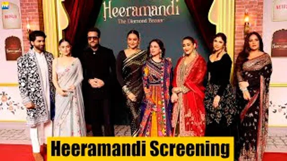 Heeramandi Cast At The Screening - Sonakshi Sinha, Aditi Rao Hydari, Richa Chadha, Sanjay Leela Bhansali & Others