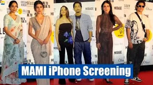 Newly Engaged Aditi Rao Hydari-Siddharth, Mouni Roy, Sobhita Dhulipala, Radhika Madan, Vijay Varma & Celebs At MAMI iPhone Screening