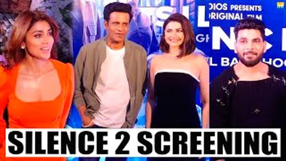 Manoj Bajpayee, Prachi Desai, Shriya Saran, Shiv Thakare & Others At Silence 2 Screening