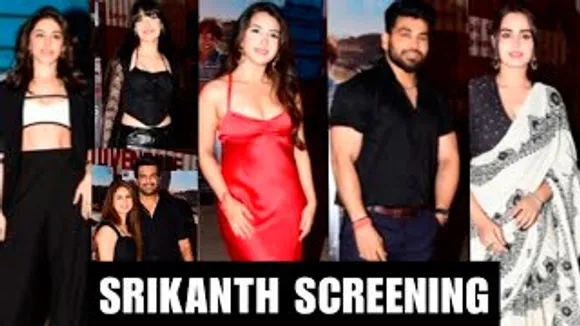 Srikanth Screening | Alaya F, Shiv Thakare, Ayesha Khan, Roshni Walia & Others Arrive For The Screening