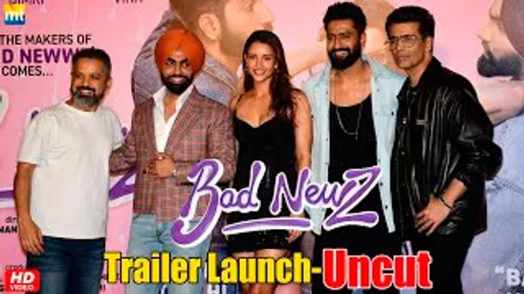 Tripti Dimri के बच्चे का BAAP Kaun? Vicky Kaushal या Ammy Virk | Bad Newz Trailer Launch - UNCUT