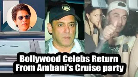 Ambani's Cruise Party: Shah Rukh Khan, Salman Khan, Ranbir Kapoor, Alia Bhatt & Raha Return From The Party