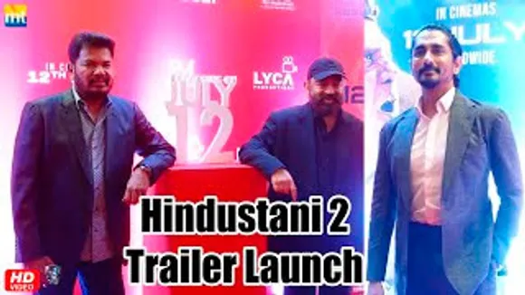 Kamal Haasan, Siddharth & Director Shankar at Hindustani 2 Trailer Launch