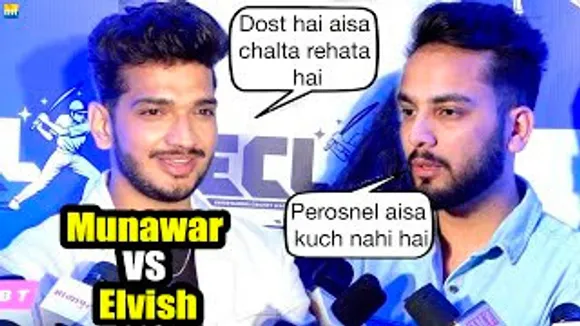 Munawar Faruqui & Elvish Yadav React on X Trending Elvish VS Munawar At ECL Event