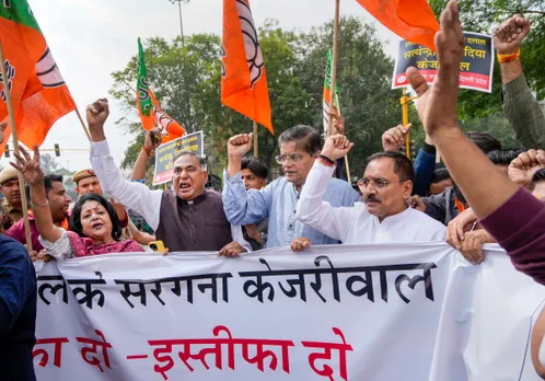 Excise policy: BJP holds protests in various parts of Delhi, demands Kejriwal's resignation