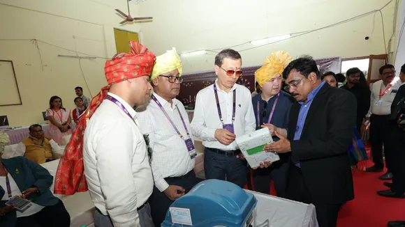 Foreign delegation visits booth in Raigad to witness country’s poll process
