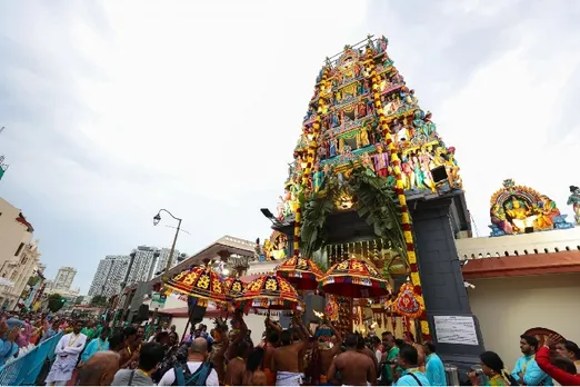 20,000 devotees participate in oldest Hindu temple's consecration in Singapore