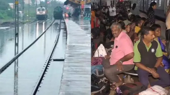 Chennai Railway Station Chennai Rains
