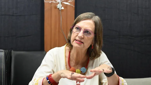 Susan Ferguson, Country Representative UN Women Office for India seen during a interview, in New Delhi on Friday
