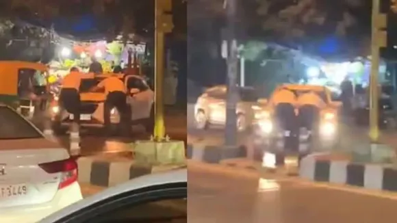 2 Delhi Traffic Police dragged by a car