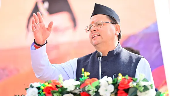 Uttarakhand Chief Minister Pushkar Singh Dhami participated in the program organized at the Vidhan Sabha premises in Gairsain, Chamoli on the occasion of State Foundation Day
