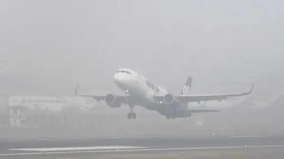 Air pollution delhi winter delhi airport low visibility