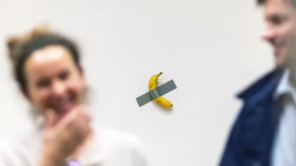 Duct-taped banana