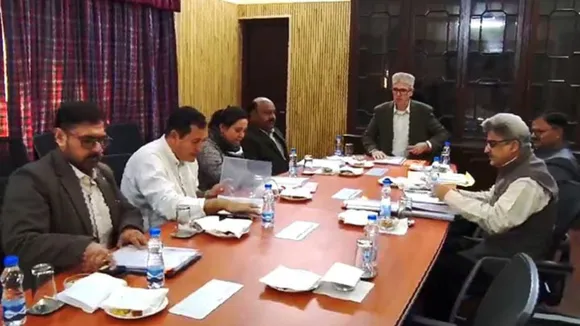Jammu and Kashmir Chief Minister Omar Abdullah chaired a cabinet meeting of his government on Friday
