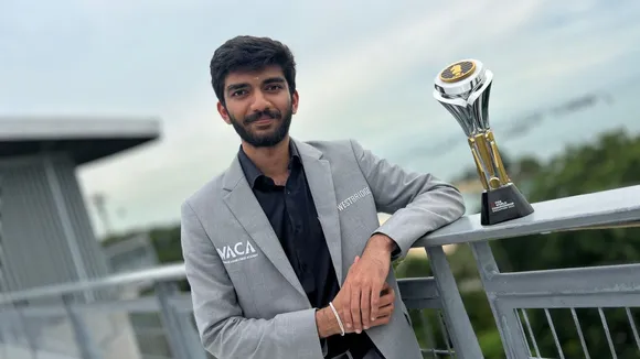 D Gukesh Chess Champion Trophy