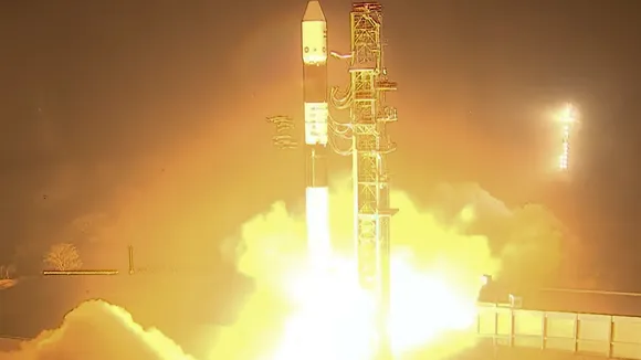 ISRO's PSLV-C60 carrying SpaDeX and its payloads, lifts off from the first launch pad at Satish Dhawan Space Centre in Sriharikota of Andhra Pradesh on Monday, Dec. 30, 2024.