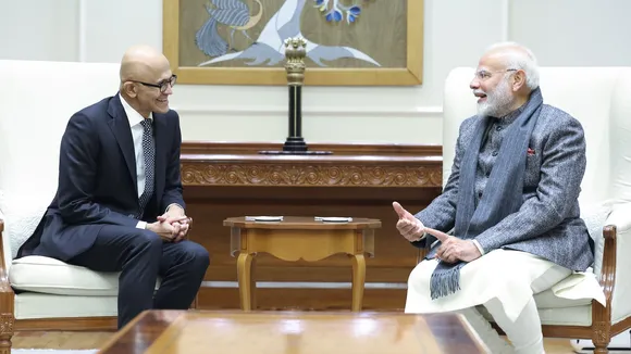 Satya Nadella and Narendra Modi