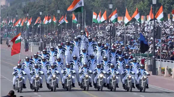 Republic day motorcycle stunst