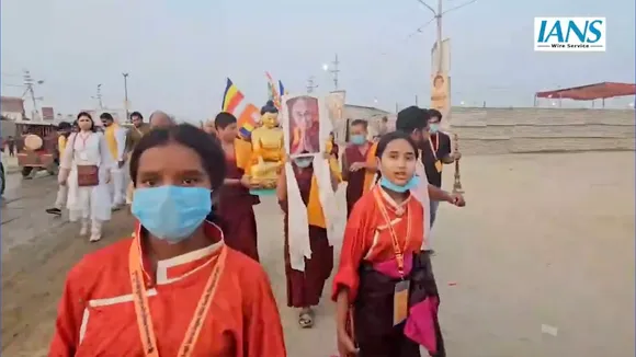 Buddhist-Sanatan unity rally in Maha Kumbh in Prayagraj on Wednesday, Feb 5, 2025.