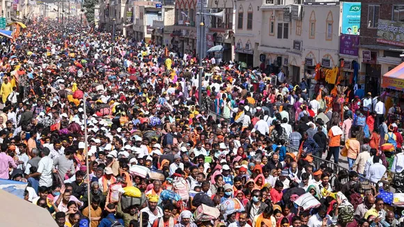 Ayodhya Rush Ayodhya Crowd Ram Mandir Ram Temple