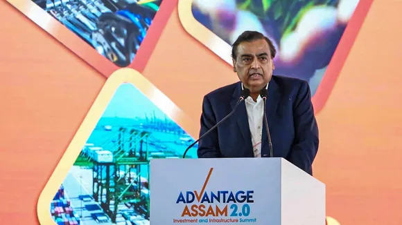Mukesh Ambani in Advantage Assam Summit