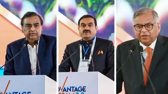 Gautam Adani Mukesh Ambani N Chandrasekaran Advantage Assam