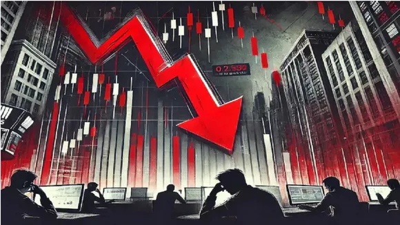 Sensex Market crash image
