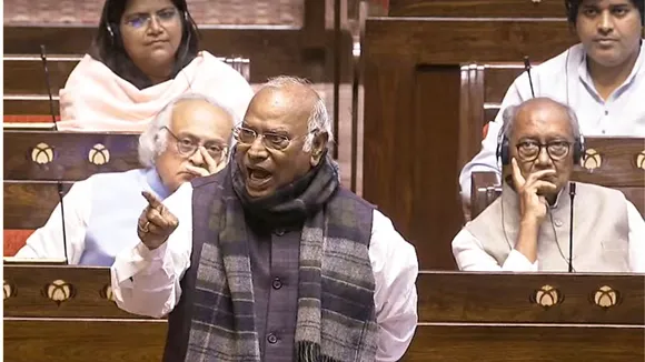 Mallikarjun Kharge in Rajya Sabha image