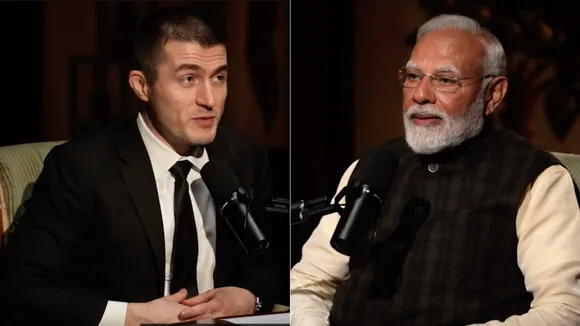 Lex Fridman and Narendra Modi