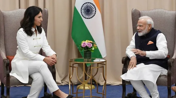 Tulsi Gabbard and Narendra Modi