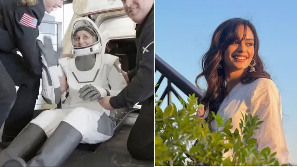 Sunita Williams back to earth