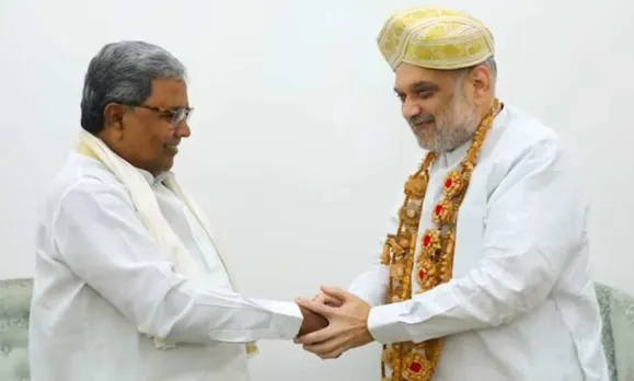 Siddaramaiah meets Amit Shah; seeks early release of drought relief
