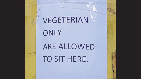 IIT-B students complain of food discrimination after 'vegetarians only' posters are put up on canteen walls