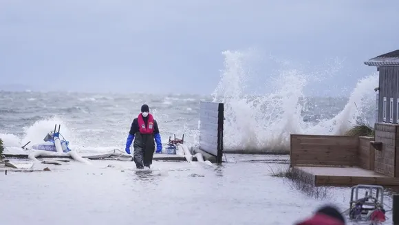 Northern Europe continues to brace for gale-force winds and floods