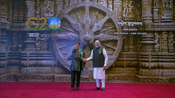 PM Modi welcomes world leaders at G20 venue 'Bharat Mandapam'