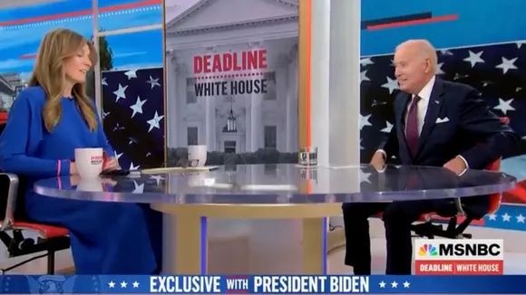 Joe Biden opens up on pressing issues in a rare interview to MSNBC